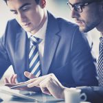 Customs Broker reviewing documents