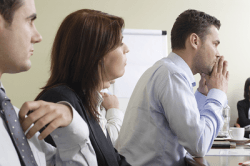 BUSINESS PEOPLE IN A MEETING