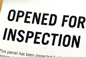 Opened by the CBP for Inspection