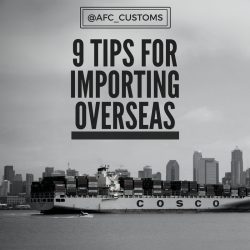 vessel importing overseas