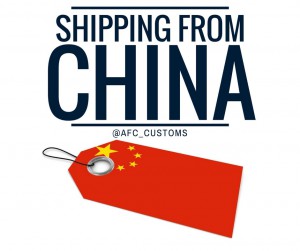 shipping imports from China image