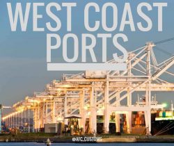 U.S. west coast ports of entry image