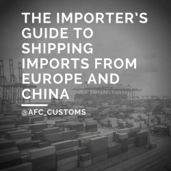 shipping imports Europe China