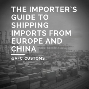 shipping imports Europe China