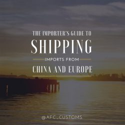 shipping imports Europe China