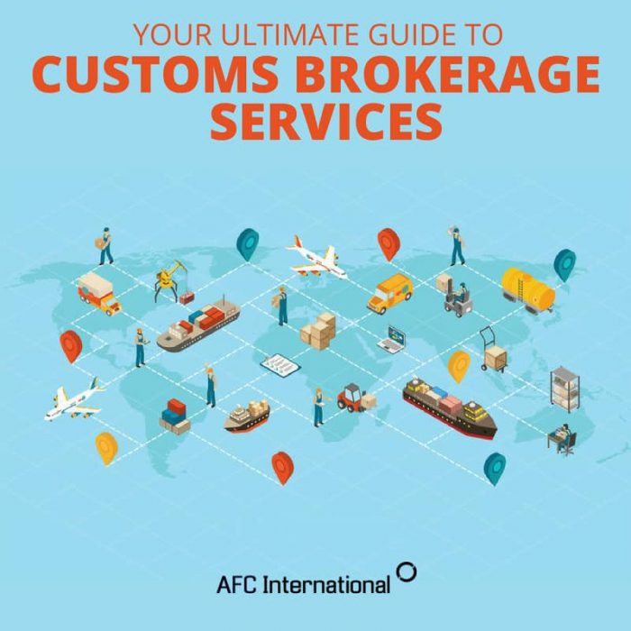 Customs Brokerage Services Ultimate Guide AFC International, LLC